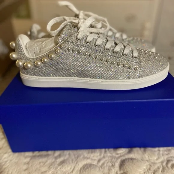 Stuart Weitzman Shoes Stuart Weitzman Goldie Pearl Sneakers Poshmark